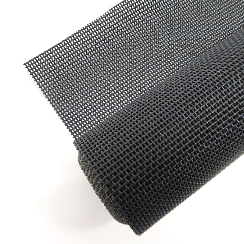 Zichtbaarheid Lichtgewicht 280 g/m2 PET-maas 15x11 Maasgetal voor brede dekking Zwart en Grijs