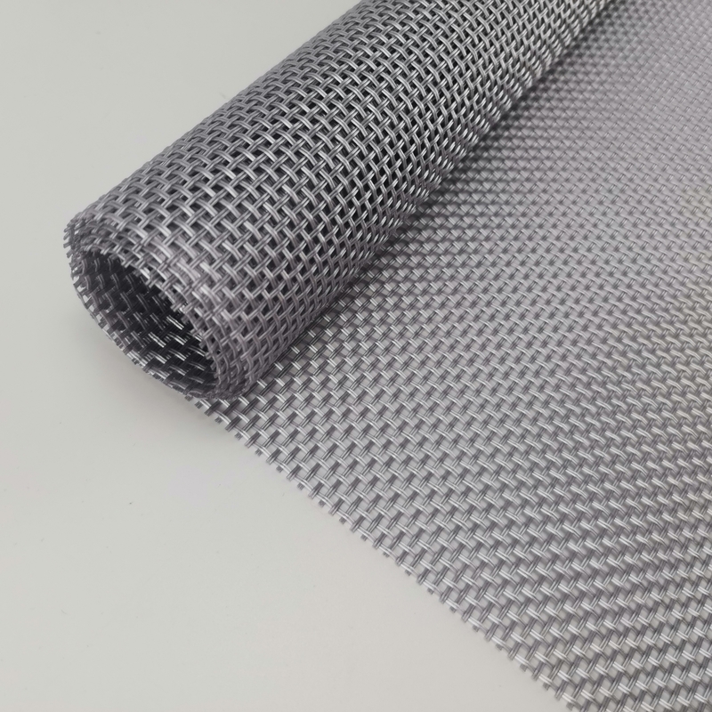 280 g/m2 0,35 mm Zwart en grijs Polyester Mesh Screen 30m-100m Lengte 15x11 Mesh Count