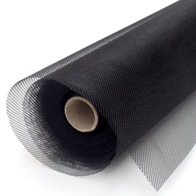6ft-9ft lengte houtskool PVC glasvezel insect screen roll met 0,33mm draad diameter gemakkelijk te installeren