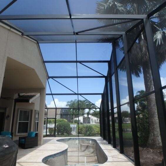 UV beschermd PVC glasvezel zwembad en patio scherm plaagbestendige 0,33 mm draad doorsnede Gemakkelijke installatie