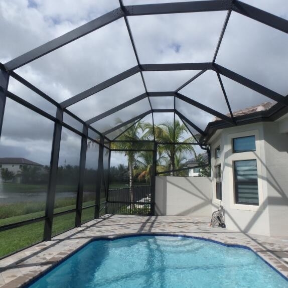 6-9ft PVC glasvezel scherm 30m/100ft lengte plaagbestendige voor buitenzwembad en patio