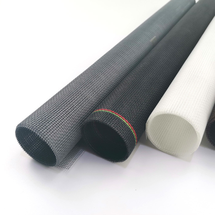 Vlamvertragend vierkante gat glasvezel mesh scherm in verschillende breedten en kleuren