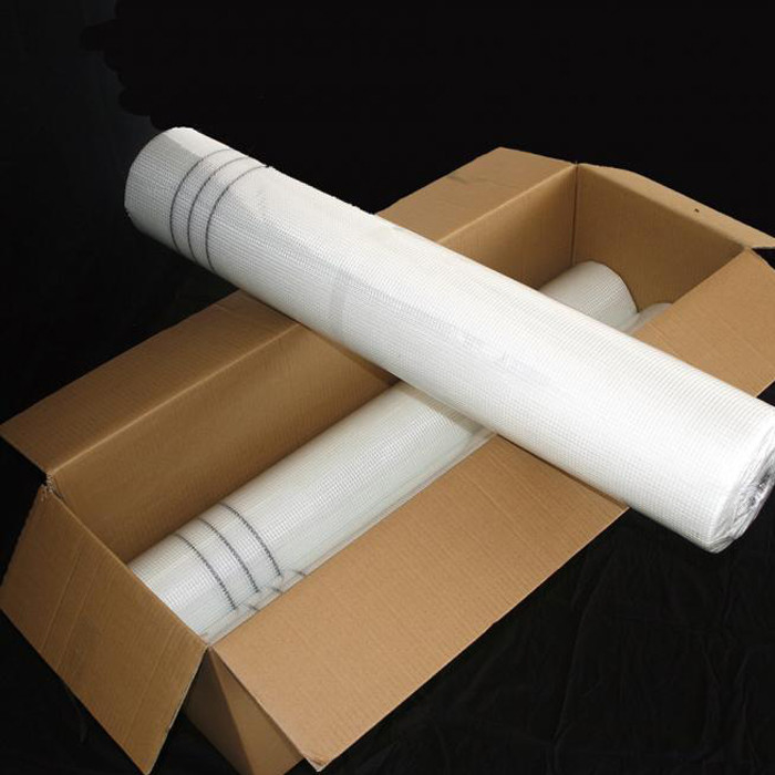 Vierkante 4*4 mm wit glasvezel netten glasvezel gips maas rollen voor wandisolatie en reparatie