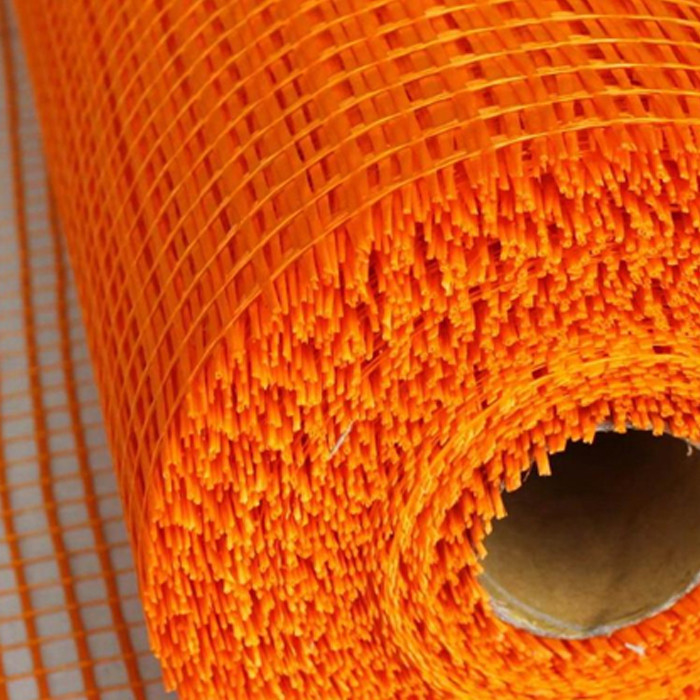 300N Treksterkte Vierkante glasvezel mesh 4 * 4mm Diafragma 50m rollengte voor wandmaterialen