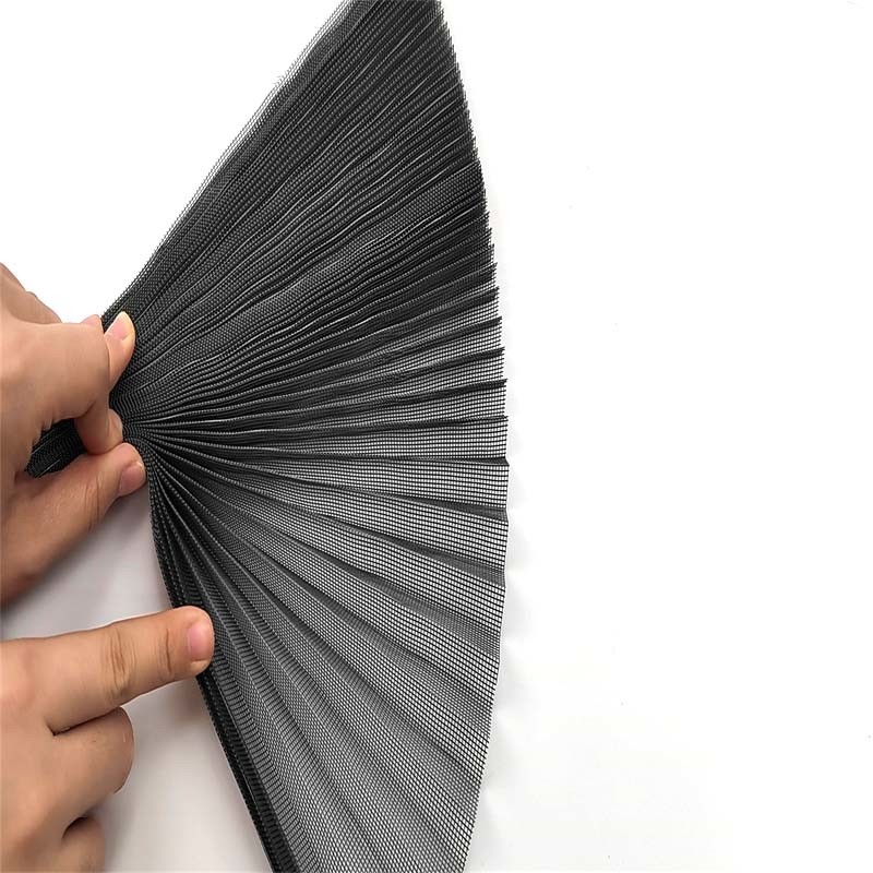 Uitbreidbare 18 mm opvouwbare hoogte Anti-insect Plisse Screen voor ramen en deuren