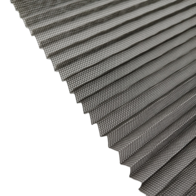 Folding Screen Mesh Plisse Breedte 0,5-3,5m en Pleated Breedte 18mm voor klantvereisten