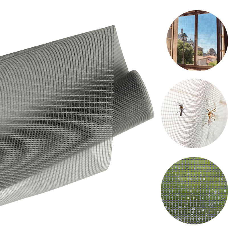 Aanpasbaar 22*22 glasvezel muggennet met gele coating 0,28mm draaddiameter en 1,2m breedte