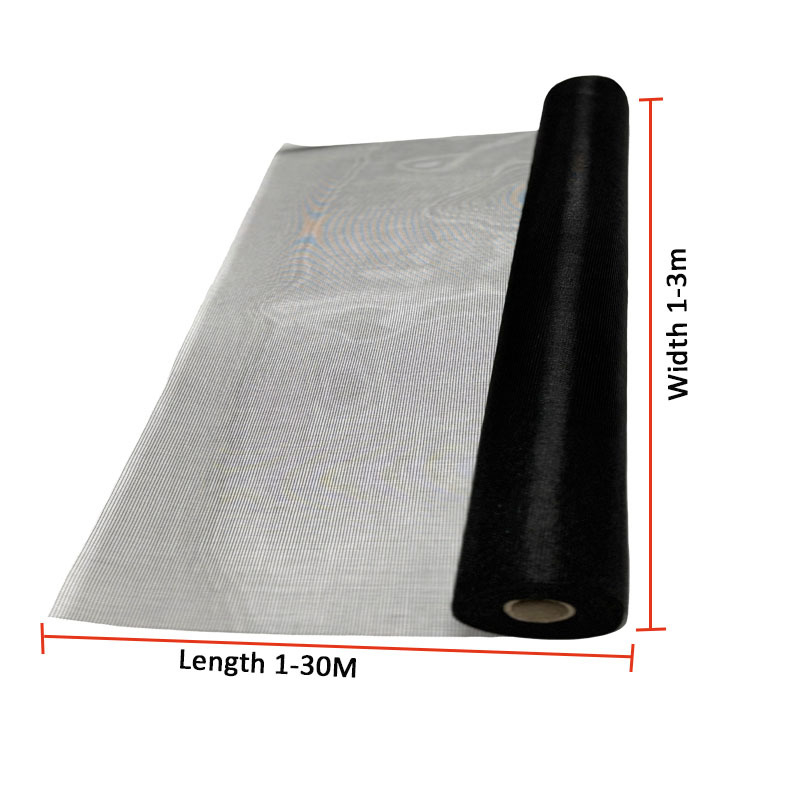 Aanpasbaar 22*22 glasvezel muggennet met gele coating 0,28mm draaddiameter en 1,2m breedte