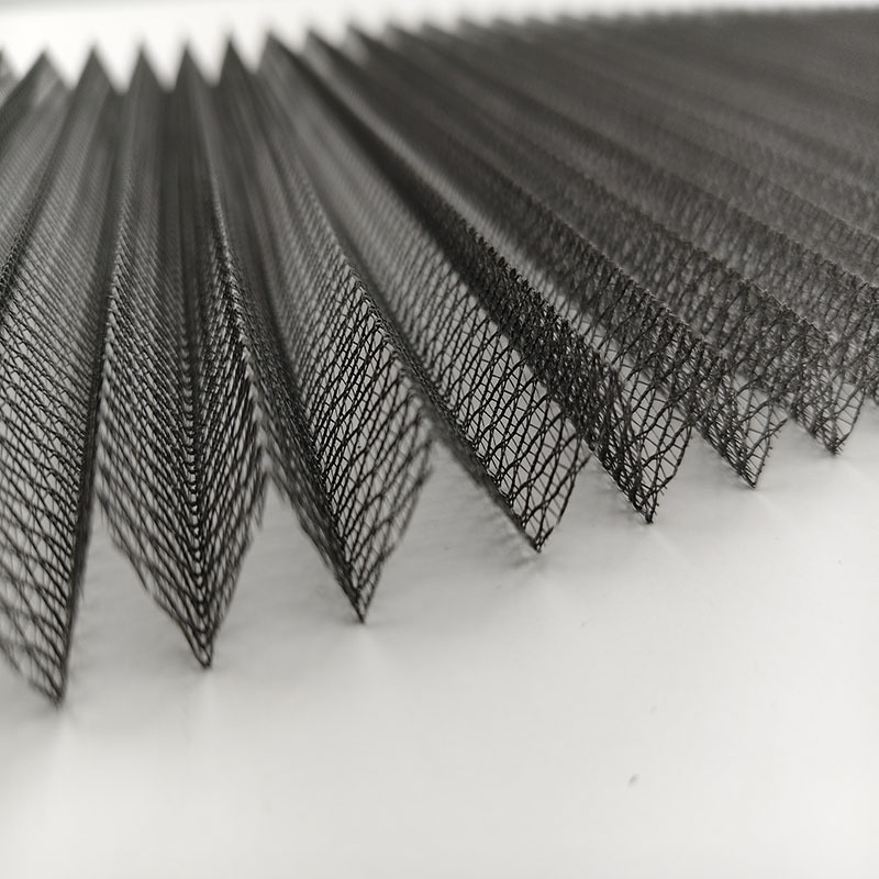 Op maat gemaakte 16 mm pleathoogte anti muggen pleat vliegscherm voor schuif- en vouwdeuren