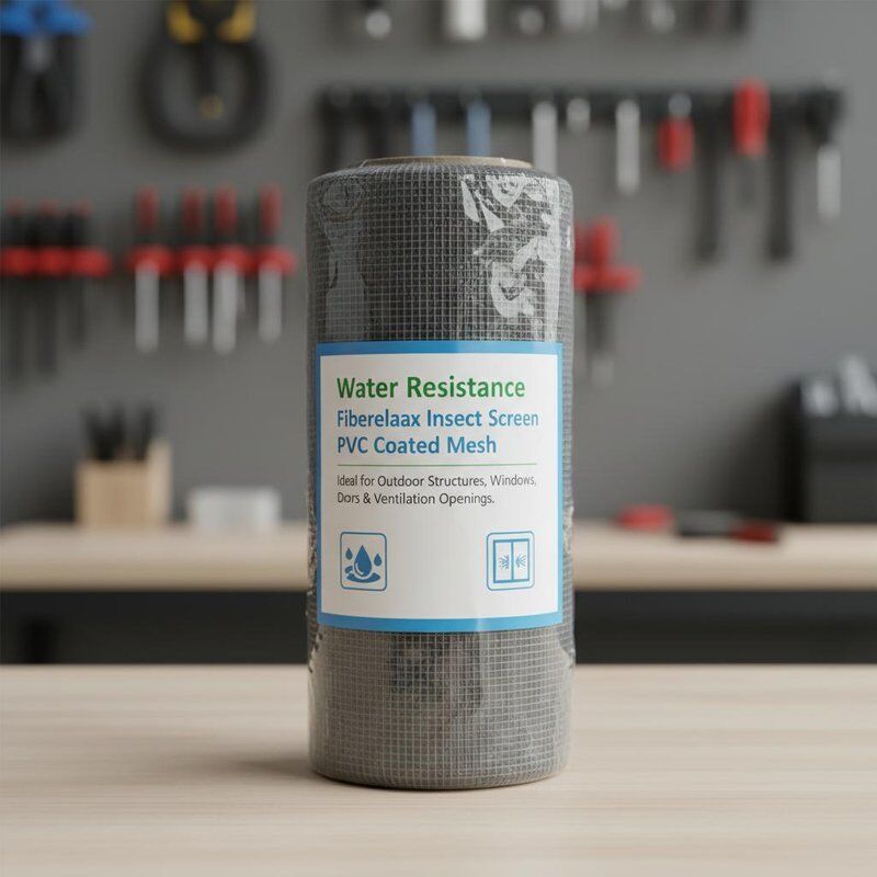 Waterbestendig glasvezel insectenbescherming PVC bedekt mesh Ideaal voor buitenstructuren ramen deuren en ventilatieopeningen