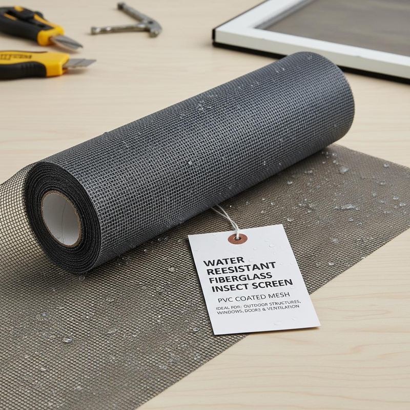 Waterbestendig glasvezel insectenbescherming PVC bedekt mesh Ideaal voor buitenstructuren ramen deuren en ventilatieopeningen