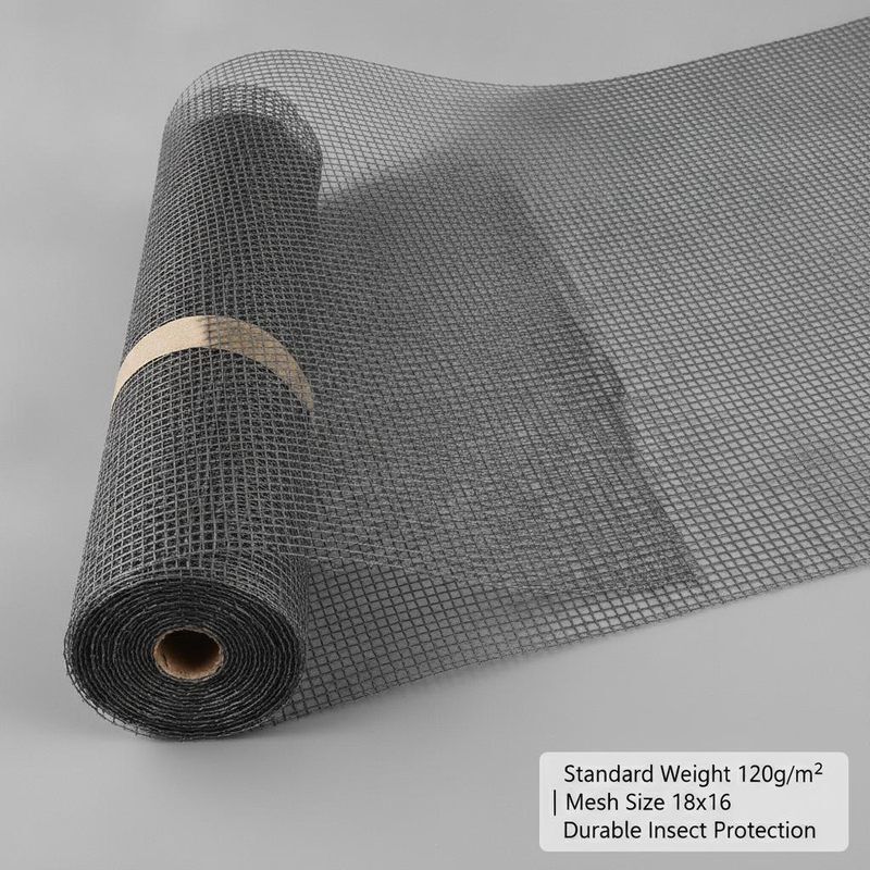 Standaardgewicht 120 g per vierkante meter Glasvezel Insect Screen Mesh Grootte 18 bij 16 en Duurzaam Venster Door Insect Protection Material