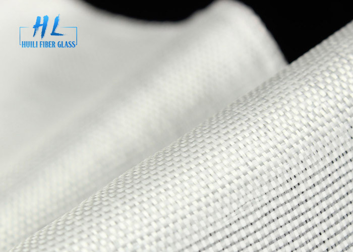 Glanzend E-glas Plain Weave Glasvezel Stof 200gm Roll Alkalivrij Wit Glasvezel Stof