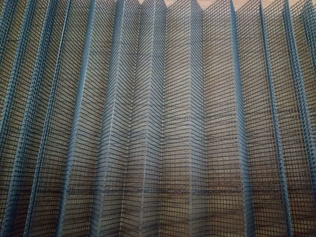 17*15 het grijze Geplooide Netwerk van het Kleurennetwerk Polyester voor Schuifdeuren
