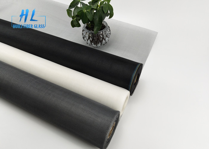 Maximale breedte 3,0 m Glasvezel Mesh Stof 18 * 16 Mesh 0,011 Inches Waterdicht Stofdicht Zwart Grijs Wit