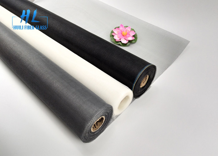 Zwart-Grijz-Wit Glasvezel Vliegscherm 0,011 Inch Plain Weave Mesh voor deuren en ramen