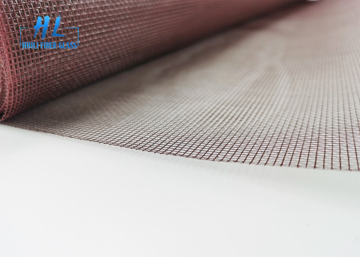 Brandbestendige PVC-overtrokken mesh 18*16 plain weefsel voor muggenbestrijding 100m rollen