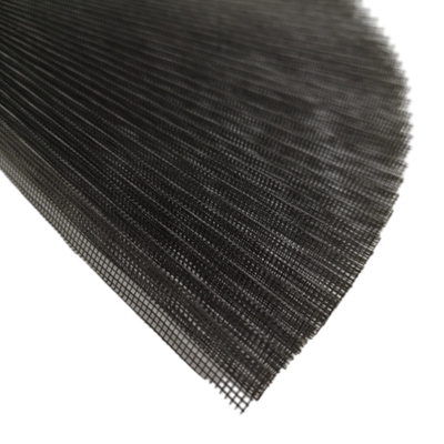 Plissé horrengaas 12,5 meter verlengde lengte 16 mm geplooide breedte