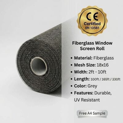 Fiberglass Window Screen Mesh Roll for Mosquito Insect Protection | Wholesale Custom Sizes from Factory