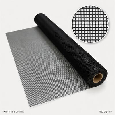 Duurzaam 14x14 mesh 80g zwart hoge sterkte glasvezel raam scherm netten stof voor ramen woonkamer raam scherm