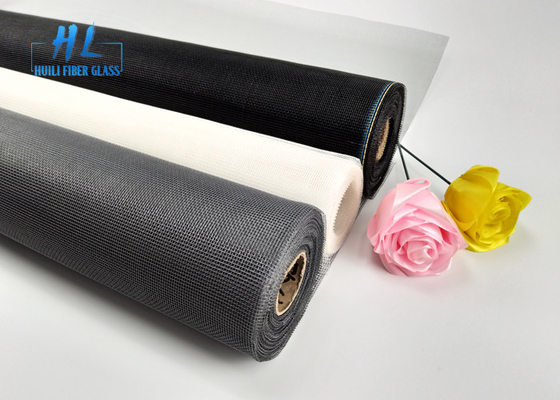 Plain weefsel glasvezel muggennet 33 Tex voorkomt vuil Zwart 0.6m-3.2m